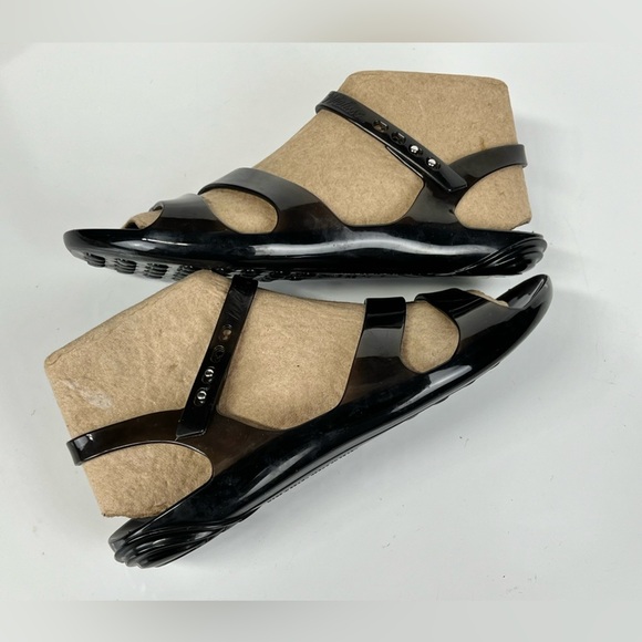 MELISSA Black strappy rubber sandals size 38. - Picture 6 of 9